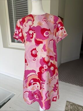 LA DoubleJ Pink & Fuchsia Floral Mini Dress